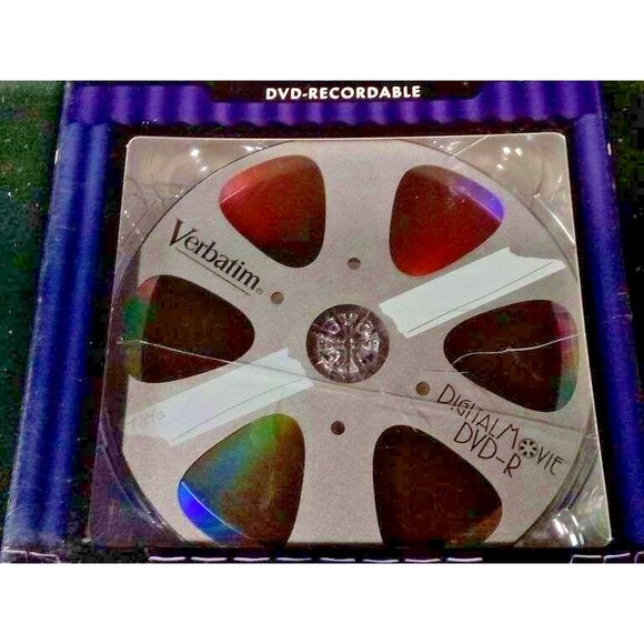 Verbatim Digital Movie DVD-R 3-Pack 4x Write Speed 120min/4.7gb Per Disc - Picture 9 of 10